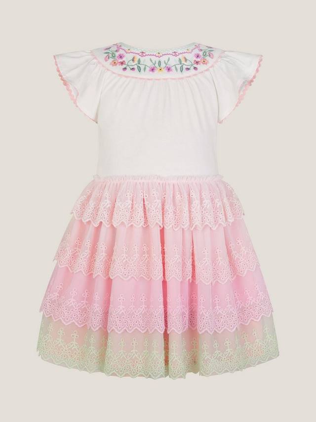 Детское диско-платье в цветочек Monsoon, розовый/разноцветный 
Детское диско-платье в цветочек Monsoon, розовый/разноцветный