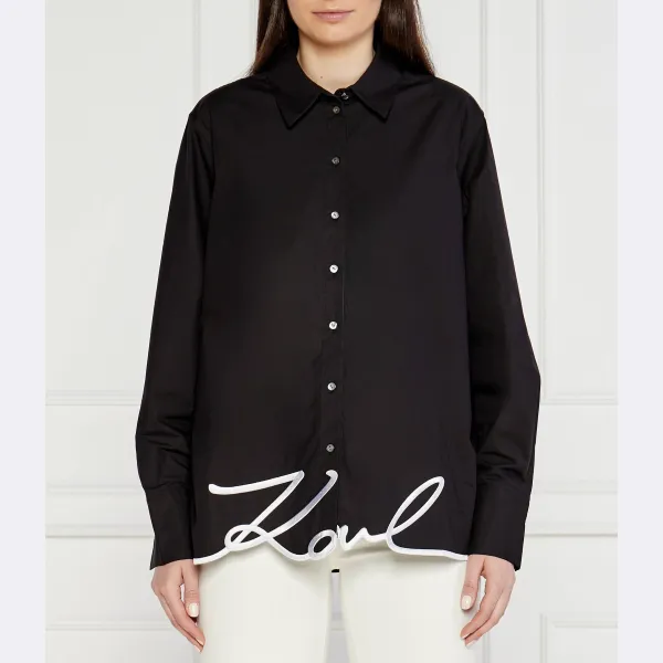 Рубашка Karl с фирменным краем, стандартного кроя Karl Lagerfeld, черный
Рубашка Karl с фирменным краем, стандартного кроя Karl Lagerfeld, черный