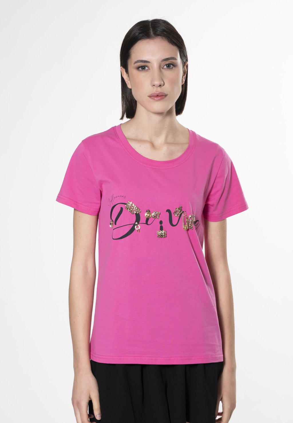 Футболка с принтом DREAM INFLUENCER, розовый
Футболка с принтом DREAM INFLUENCER, розовый