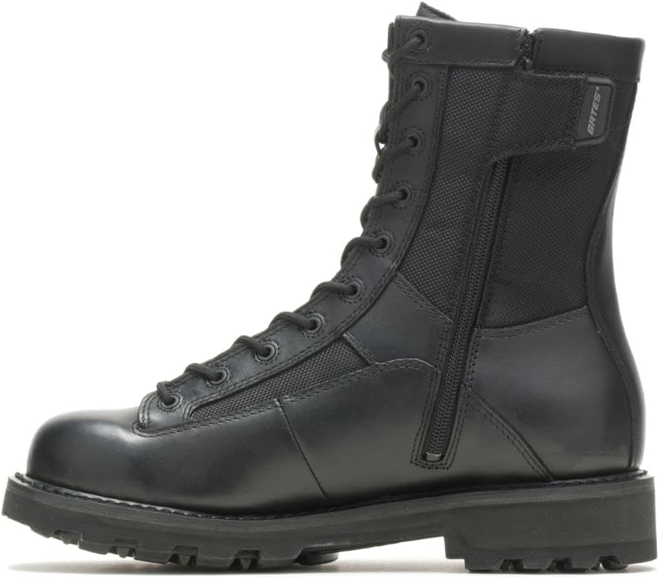 Мужские ботинки Bates 8 DuraShock с шнуровкой до носка и боковой молнией, черный
Мужские ботинки Bates 8 DuraShock с шнуровкой до носка и боковой молнией, черный
