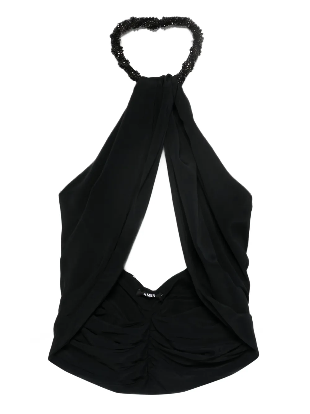 Топ с вырезом халтер Amen, черный
Топ с вырезом халтер Amen, черный