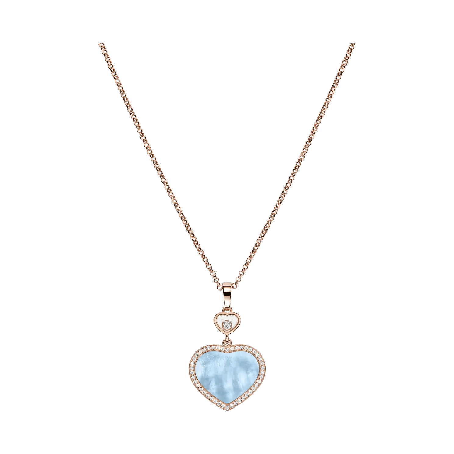 Кулон Chopard Happy Hearts - Подвеска, розовое золото, бриллианты, бирюзовый перламутр
Кулон Chopard Happy Hearts - Подвеска, розовое золото, бриллианты, бирюзовый перламутр