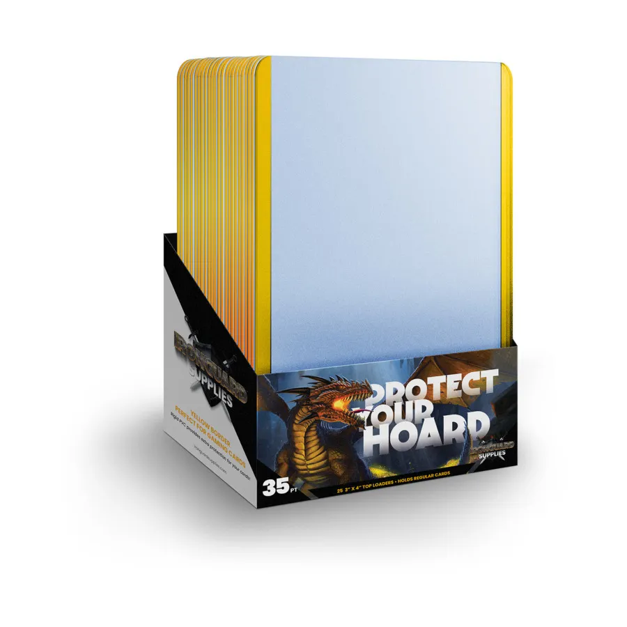 Спортивный погрузчик с верхней загрузкой — желтый Boarder35pt (25), Card Sleeves & Protection (Ironguard Supplies)
Спортивный погрузчик с верхней загрузкой — желтый Boarder35pt (25), Card Sleeves & Protection (Ironguard Supplies)