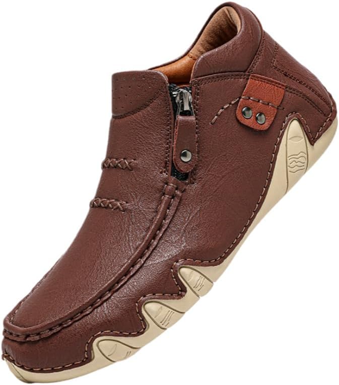 Мужские большие повседневные ботинки FmShi - стильные ботинки средней длины - легкие, удобные, легко надеваются и снимаются - для ежедневного использования, повседневной и деловой одежды, темно-коричневый
Мужские большие повседневные ботинки FmShi - стильные ботинки средней длины - легкие, удобные, легко надеваются и снимаются - для ежедневного использования, повседневной и деловой одежды, темно-коричневый