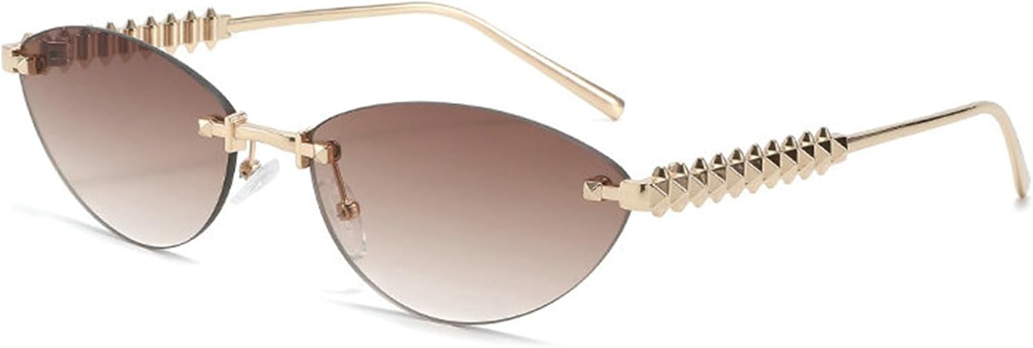 Модные безободковые солнцезащитные очки «кошачий глаз» с металлическим оправой, винтажные, маленькие овальные, с защитой от УФ-излучения UV400, для женщин и мужчин, для активного отдыха helena, C2
Модные безободковые солнцезащитные очки «кошачий глаз» с металлическим оправой, винтажные, маленькие овальные, с защитой от УФ-излучения UV400, для женщин и мужчин, для активного отдыха helena, C2