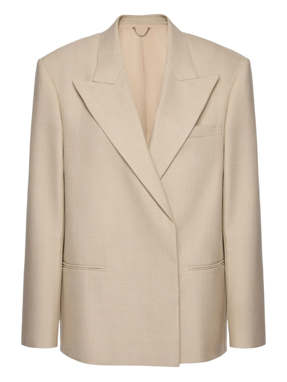 Двубортный пиджак Magda Butrym, нейтральный
Двубортный пиджак Magda Butrym, нейтральный