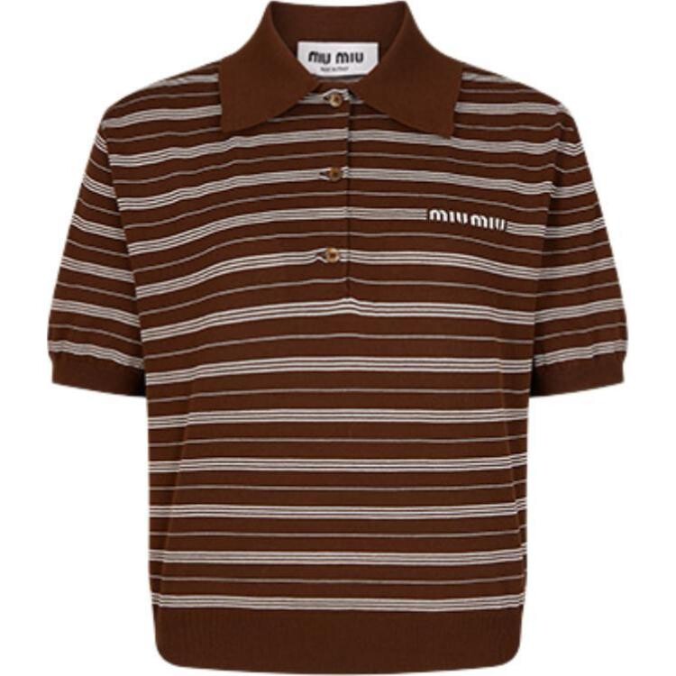 Рубашка поло женская Miu Miu, коричневый
Рубашка поло женская Miu Miu, коричневый