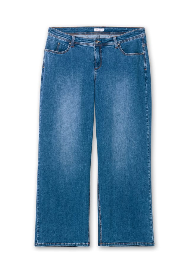 Широкие джинсы изогнутого кроя Verena Sheego, синий
Широкие джинсы изогнутого кроя Verena Sheego, синий