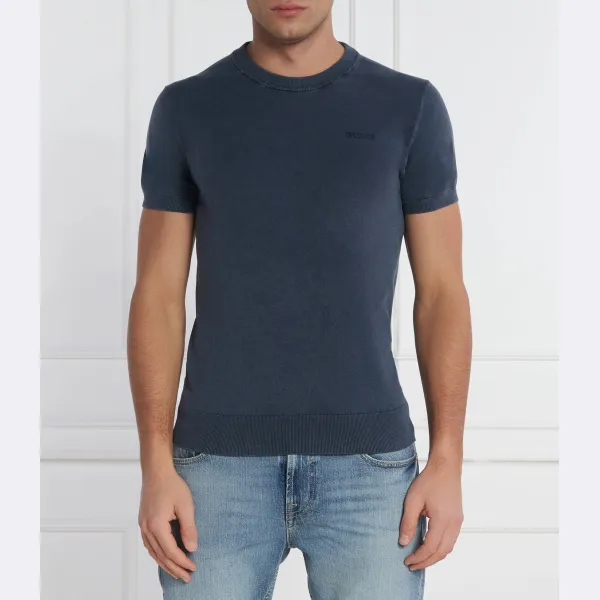 Облегающая футболка с добавлением шелка Guess, синий
Облегающая футболка с добавлением шелка Guess, синий