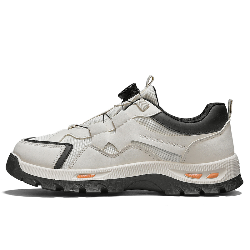 JANECO Скользоустойчивые износостойкие дышащие мужские лоу-топы бежевые, цвет Beige 
JANECO Скользоустойчивые износостойкие дышащие мужские лоу-топы бежевые, цвет Beige