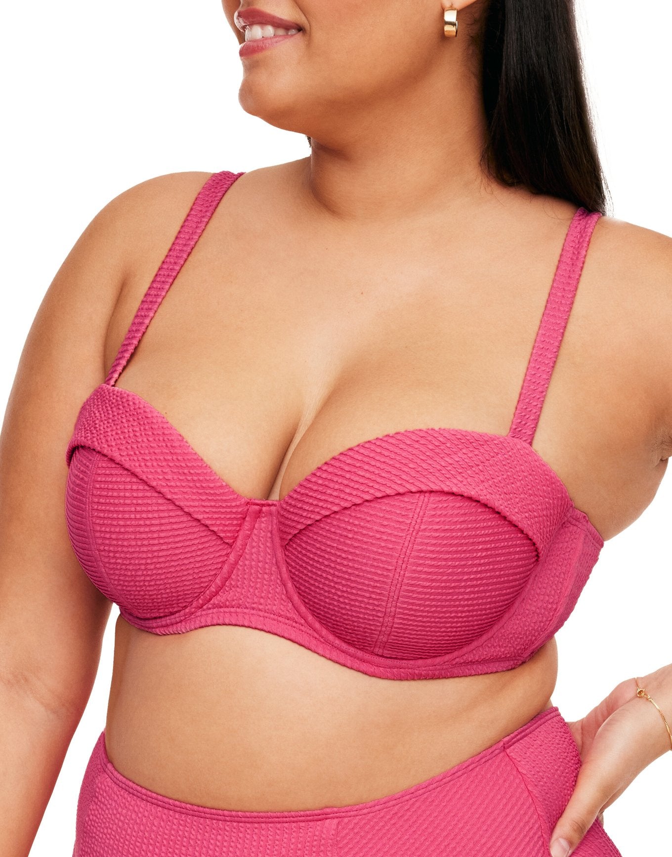 Rachelle Женский купальник большого размера Бикини Верх Adore Me, розовый
Rachelle Женский купальник большого размера Бикини Верх Adore Me, розовый