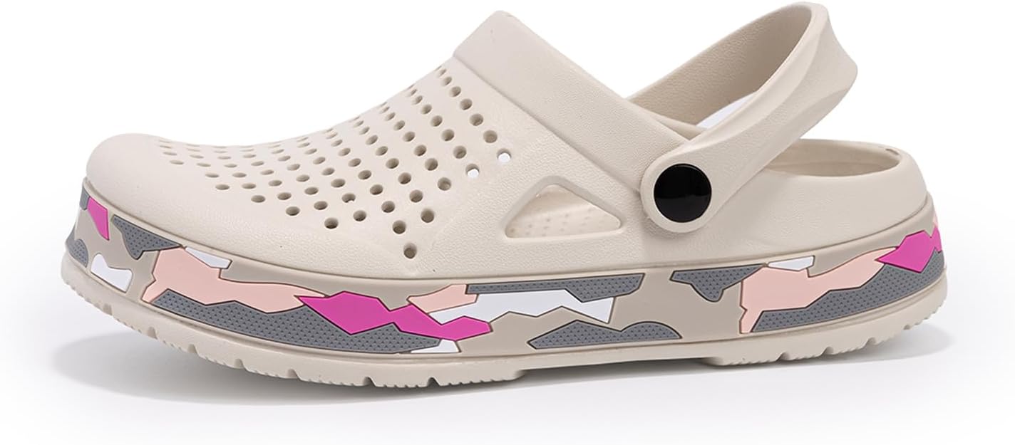 Женские садовые сабо CERYTHRINA: повседневные графические сандалии на каблуке с задним ремешком - легкая обувь для улицы и пляжа, бежевый
Женские садовые сабо CERYTHRINA: повседневные графические сандалии на каблуке с задним ремешком - легкая обувь для улицы и пляжа, бежевый