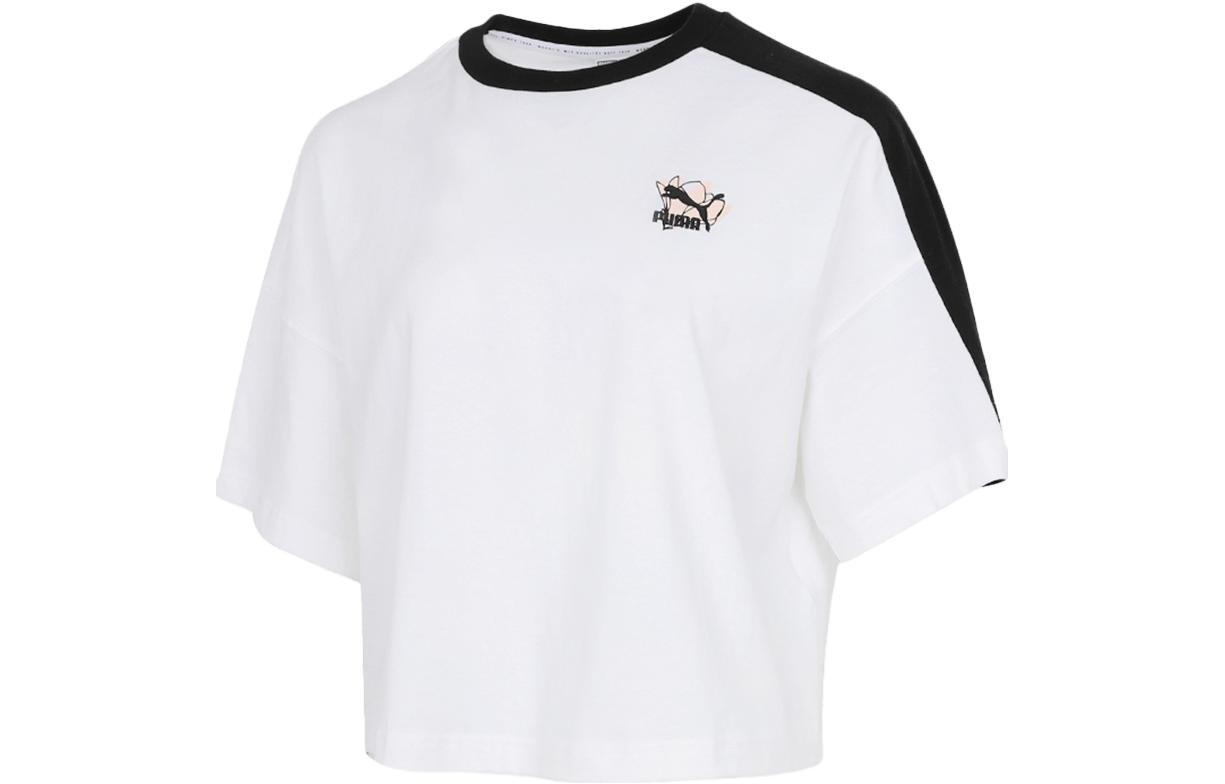 Укороченный топ с принтом, женский, белый Puma
Укороченный топ с принтом, женский, белый Puma