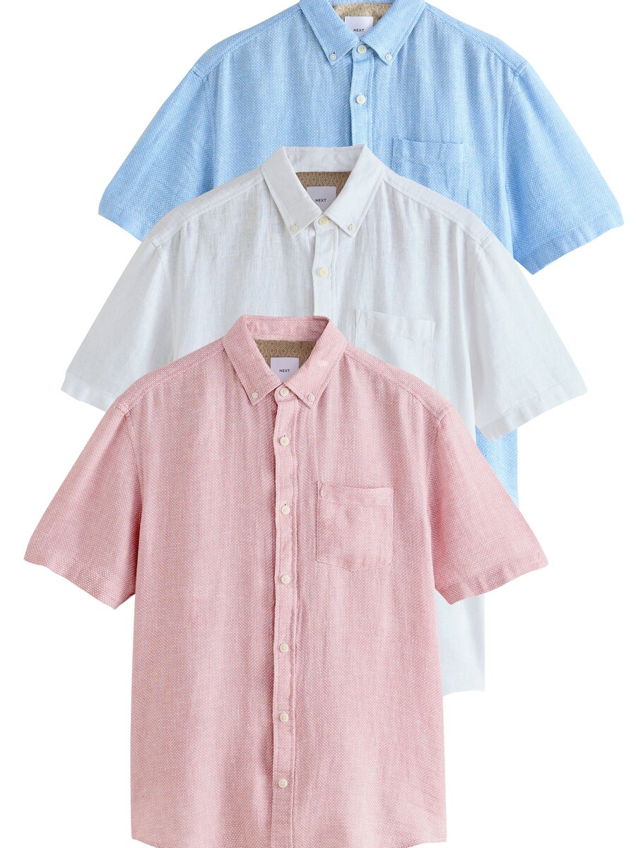 Рубашка на пуговицах классического кроя Next, разноцветный
Рубашка на пуговицах классического кроя Next, разноцветный