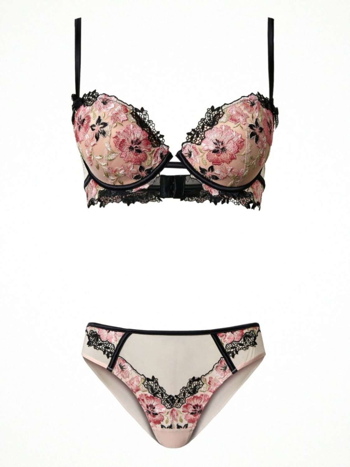 Бюстгальтер и трусики пуш-ап с цветочной вышивкой TWINSET, серый
Бюстгальтер и трусики пуш-ап с цветочной вышивкой TWINSET, серый