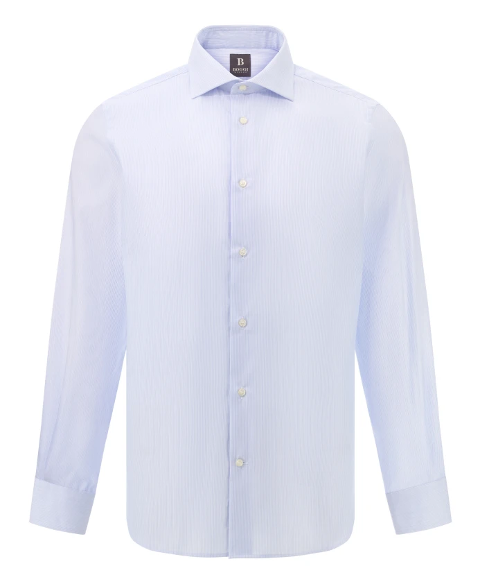 Полосатая рубашка с воротником «Виндзор», стандартный крой. Boggi Milano, синий
Полосатая рубашка с воротником «Виндзор», стандартный крой. Boggi Milano, синий