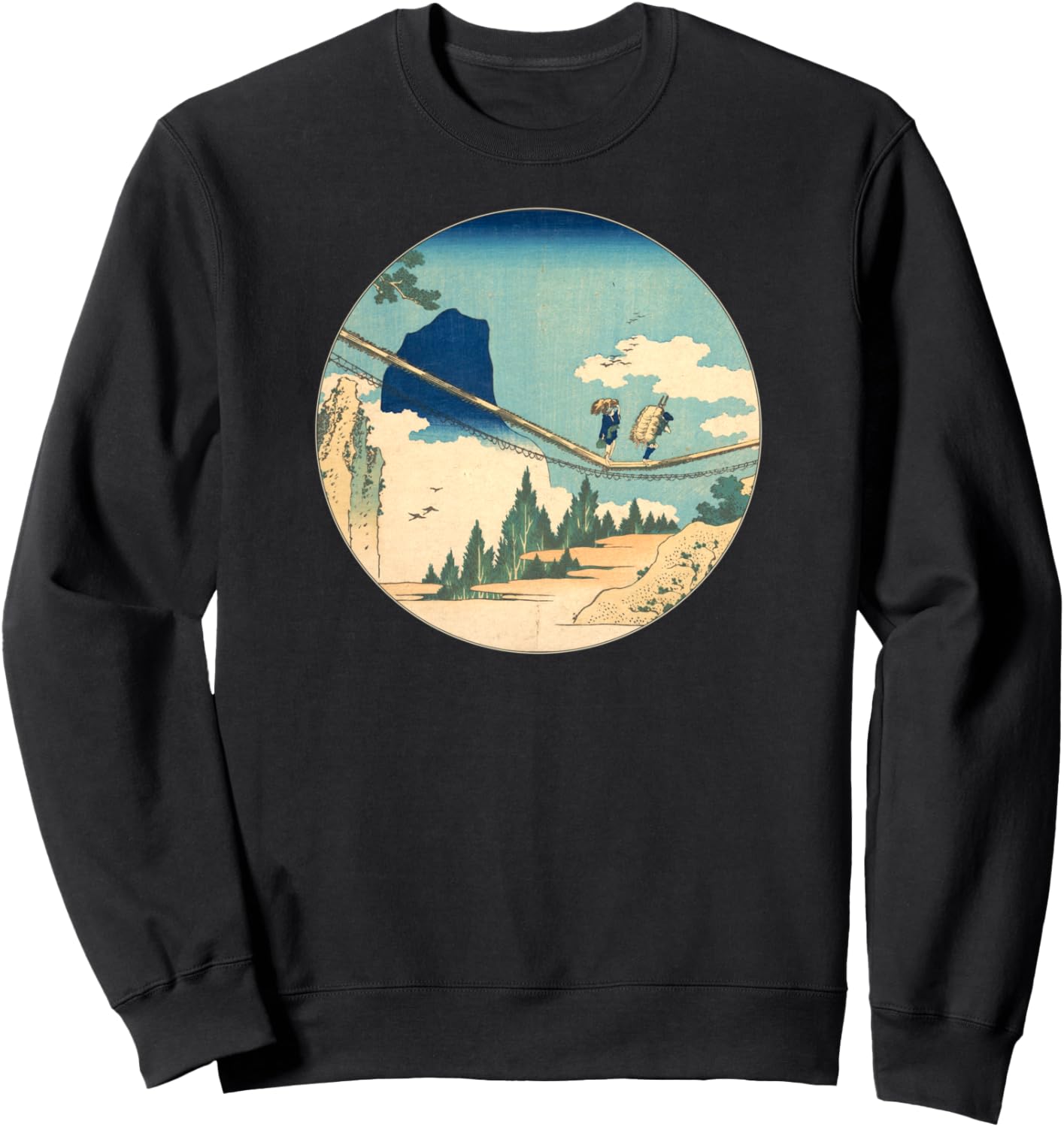 Знаменитое японское винтажное искусство Кацуи Хокусая: Подвесной мост. Толстовка с изображением Хокусая Smooth Hq, черный
Знаменитое японское винтажное искусство Кацуи Хокусая: Подвесной мост. Толстовка с изображением Хокусая Smooth Hq, черный