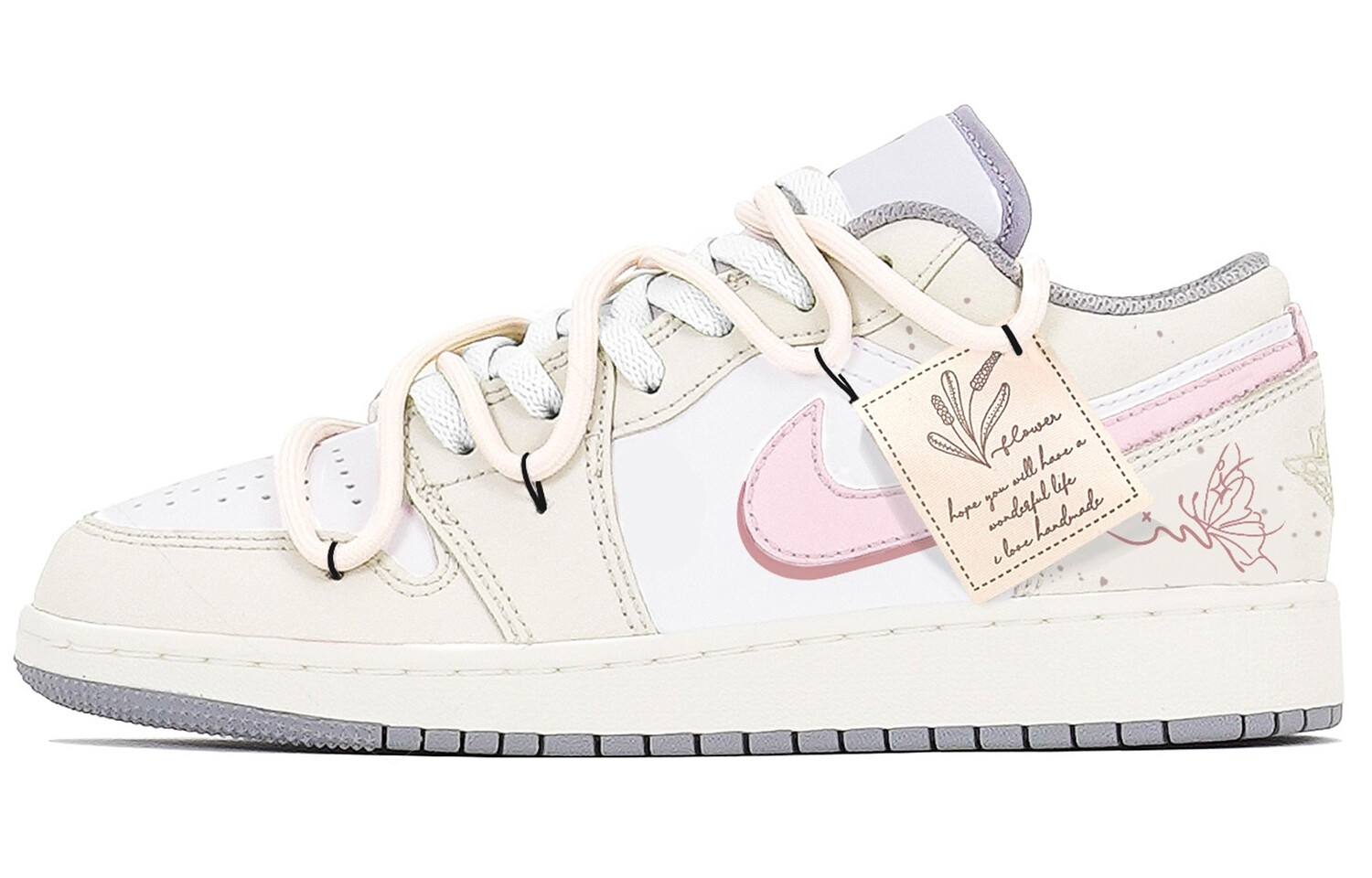 Кроссовки Air Jordan 1 Vintage Basketball Shoes Women's Low-top Beige/white/pink, цвет Off White
Кроссовки Air Jordan 1 Vintage Basketball Shoes Women's Low-top Beige/white/pink, цвет Off White