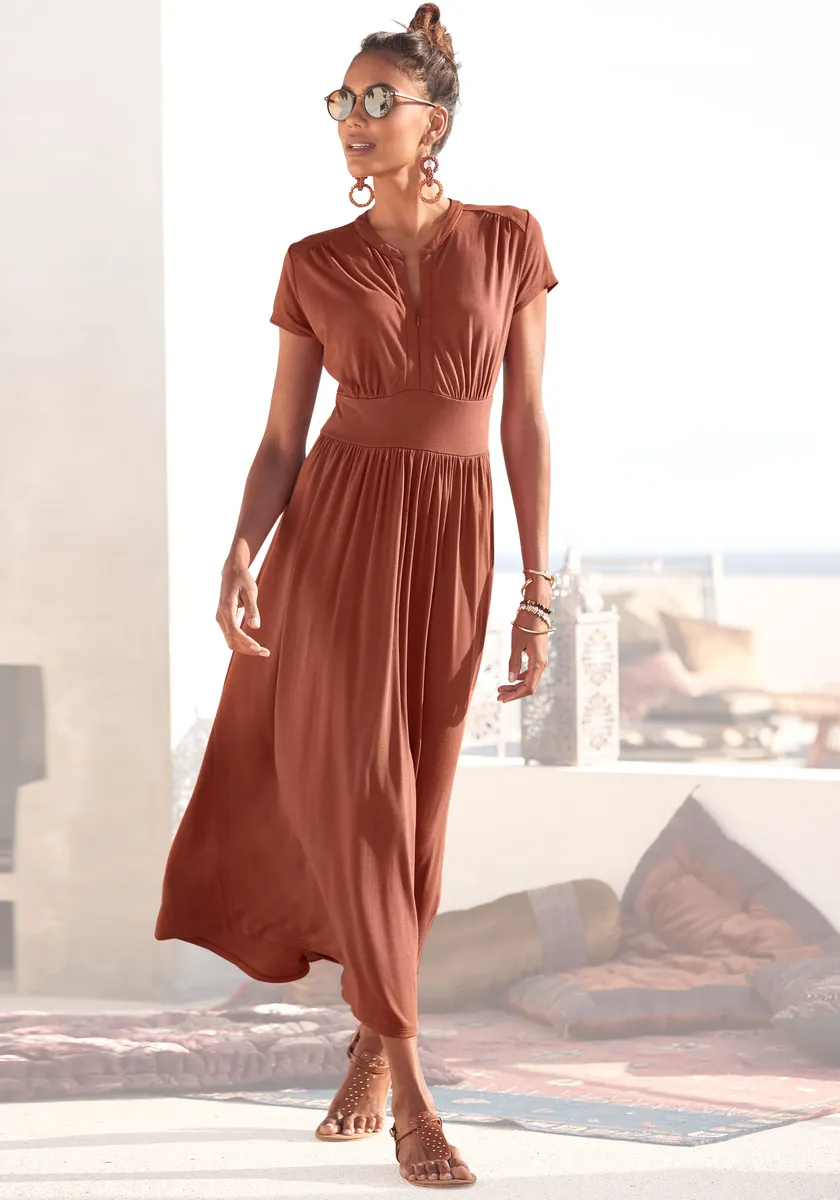 Платье миди LASCANA, с молнией по вырезу, облегающее фигуру, спортивно-элегантное, терракотовый
Платье миди LASCANA, с молнией по вырезу, облегающее фигуру, спортивно-элегантное, терракотовый