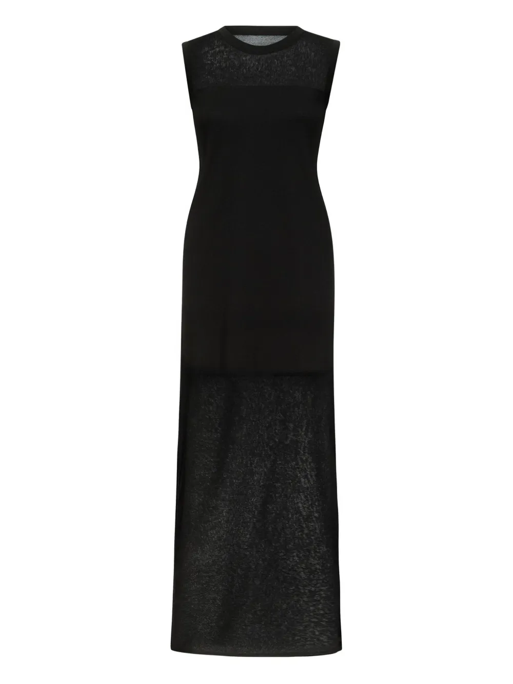 Платье миди Philae с прозрачными вставками LouLou de Saison, черный 
Платье миди Philae с прозрачными вставками LouLou de Saison, черный