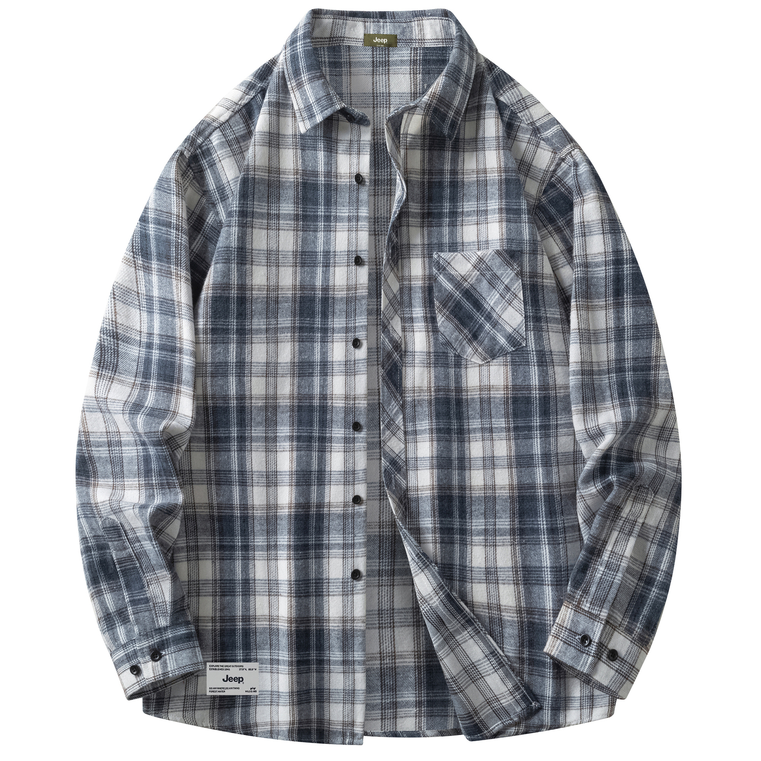 Рубашка унисекс Jeep, черный
Рубашка унисекс Jeep, черный