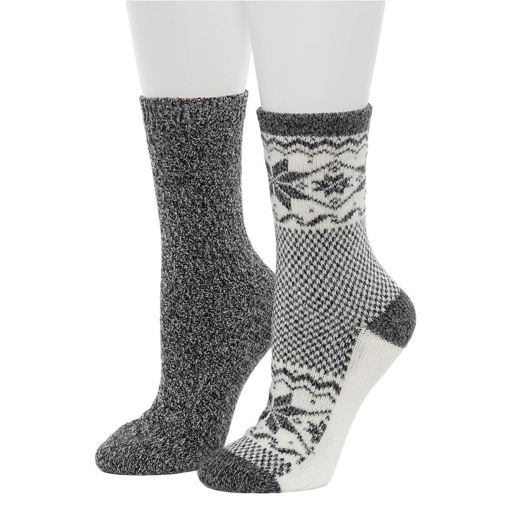 Женские носки Cuddl Duds, две пары плюшевых носков Scandi Snowflake Block Crew, черный
Женские носки Cuddl Duds, две пары плюшевых носков Scandi Snowflake Block Crew, черный