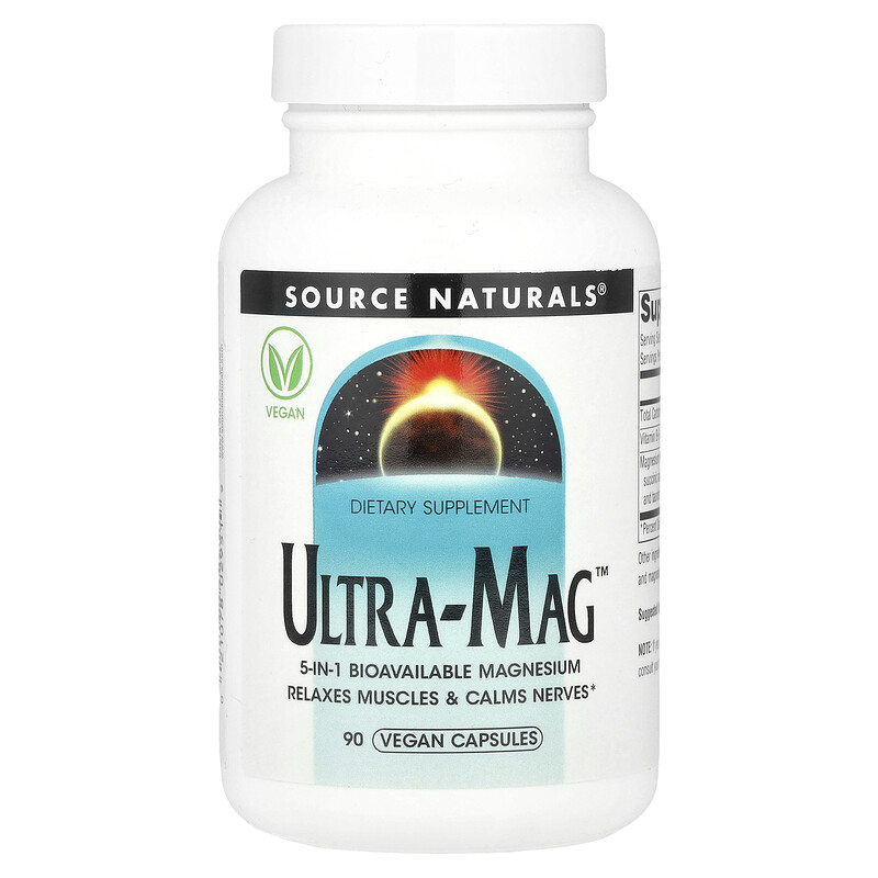 Source Naturals, Ultra-Mag , 90 веганских капсул
Source Naturals, Ultra-Mag , 90 веганских капсул