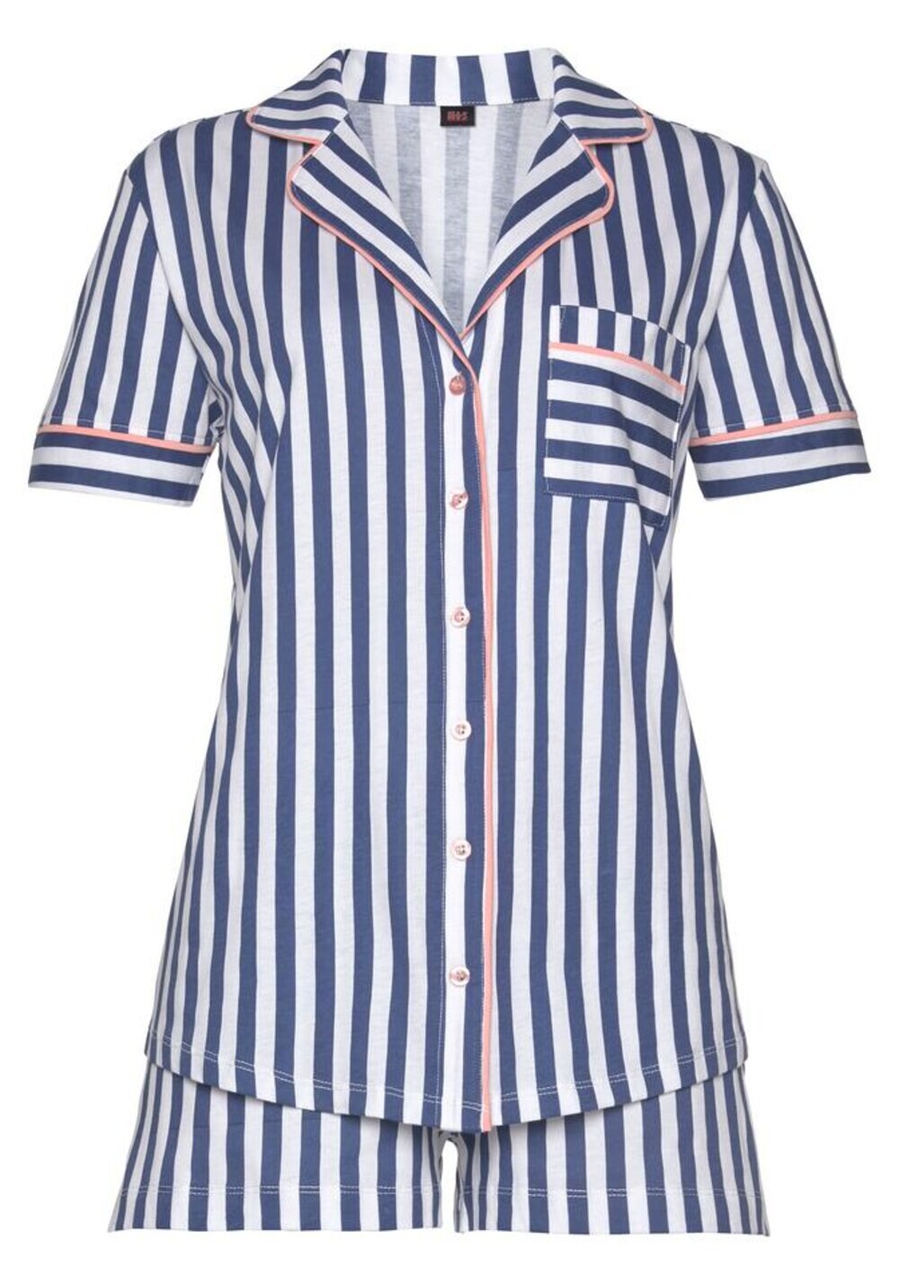 Короткий пижамный комплект H.I.S, темно-синий
Короткий пижамный комплект H.I.S, темно-синий