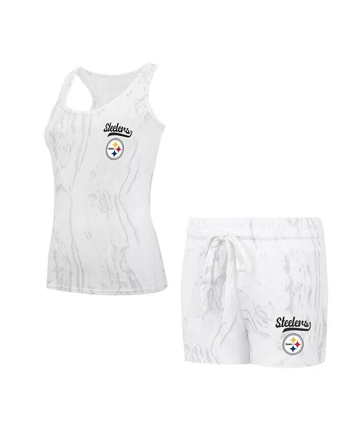 Женский вязаный топ на бретелях и шорты Pittsburgh Steelers, комплект для сна Concepts Sport, белый
Женский вязаный топ на бретелях и шорты Pittsburgh Steelers, комплект для сна Concepts Sport, белый