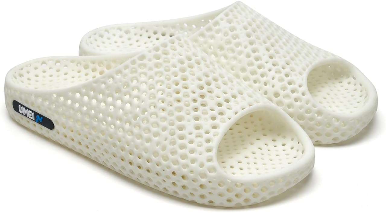 Шлепанцы UMEI унисекс, напечатанные на 3D-принтере, для мужчин и женщин, эргономичные восстановительные тапочки Moonwalker для душа, спортзала, пляжа и дома, с поддержкой свода стопы, водонепроницаемые и быстросохнущие, белый
Шлепанцы UMEI унисекс, напечатанные на 3D-принтере, для мужчин и женщин, эргономичные восстановительные тапочки Moonwalker для душа, спортзала, пляжа и дома, с поддержкой свода стопы, водонепроницаемые и быстросохнущие, белый