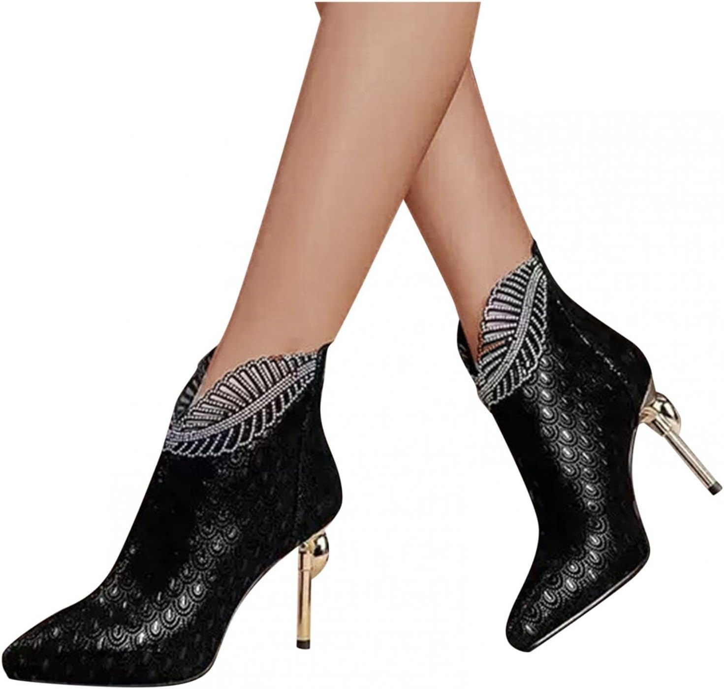 Женские высокие ботильоны Hbeylia Stiletto с высокими каблуками, модные, винтажный дизайн с листовым манжетом, кожаные, с острым носком, на каблуке, осенне-зимние элегантные короткие ботинки для невесты, свадьбы, банкета или вечеринки, черный
Женские высокие ботильоны Hbeylia Stiletto с высокими каблуками, модные, винтажный дизайн с листовым манжетом, кожаные, с острым носком, на каблуке, осенне-зимние элегантные короткие ботинки для невесты, свадьбы, банкета или вечеринки, черный