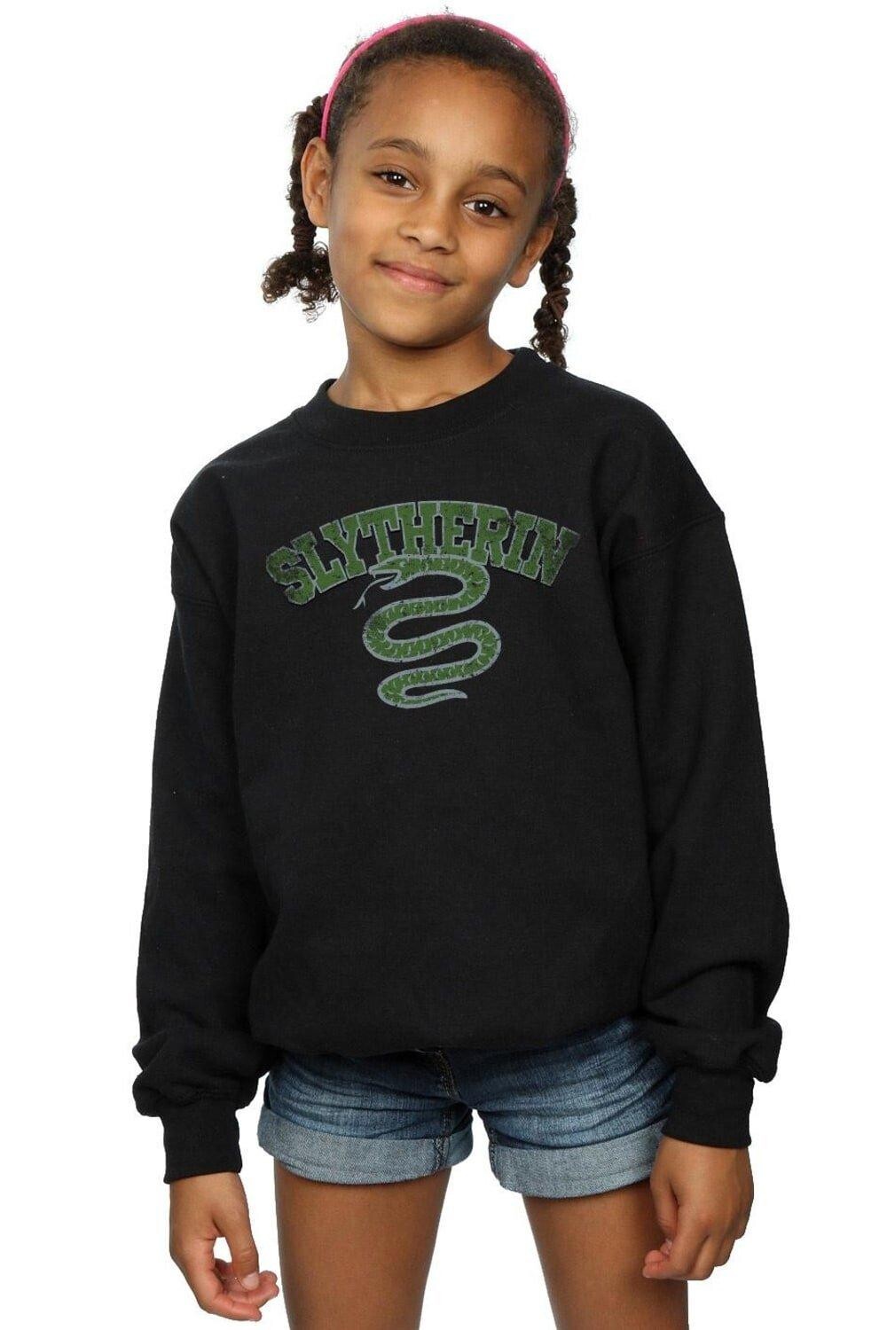 Толстовка со спортивной эмблемой Слизерина Harry Potter, черный
Толстовка со спортивной эмблемой Слизерина Harry Potter, черный