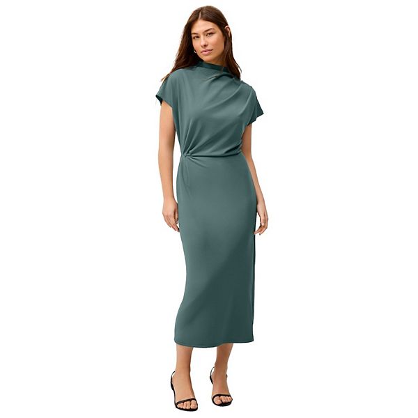 Платье миди с боковым драпом Plus size Ellos
Платье миди с боковым драпом Plus size Ellos