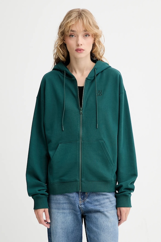 Хлопковая толстовка Hugo, зеленый
Хлопковая толстовка Hugo, зеленый