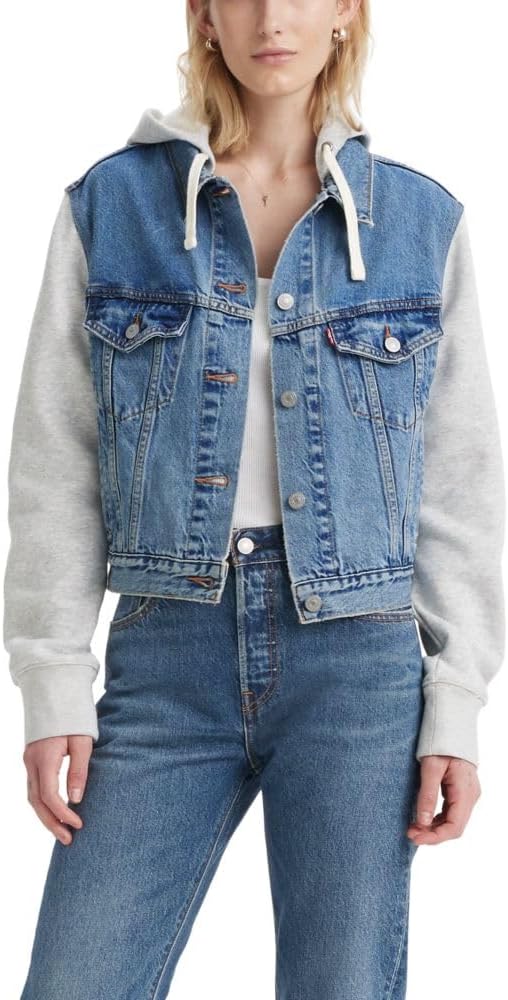 Женская куртка Levi's короткая джинсовая, синий/серый
Женская куртка Levi's короткая джинсовая, синий/серый