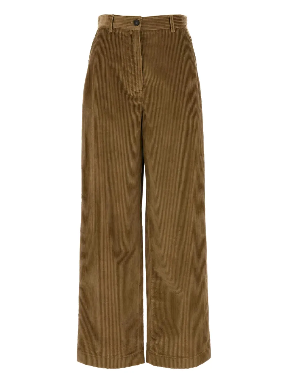 Вельветовые брюки широкого кроя MIU MIU, коричневый 
Вельветовые брюки широкого кроя MIU MIU, коричневый