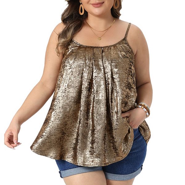 Женский топ с пайетками на бретелях-спагетти Agnes Orinda, Gold
Женский топ с пайетками на бретелях-спагетти Agnes Orinda, Gold