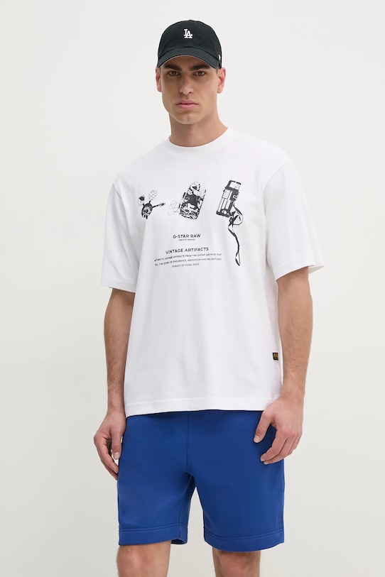 Хлопковая футболка G-Star, белый
Хлопковая футболка G-Star, белый