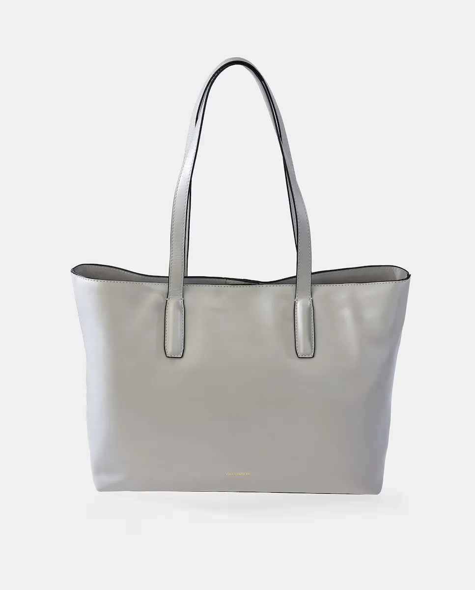 Большая сумка для покупок с двойными ручками из кожи Guy Laroche, белый 
Большая сумка для покупок с двойными ручками из кожи Guy Laroche, белый