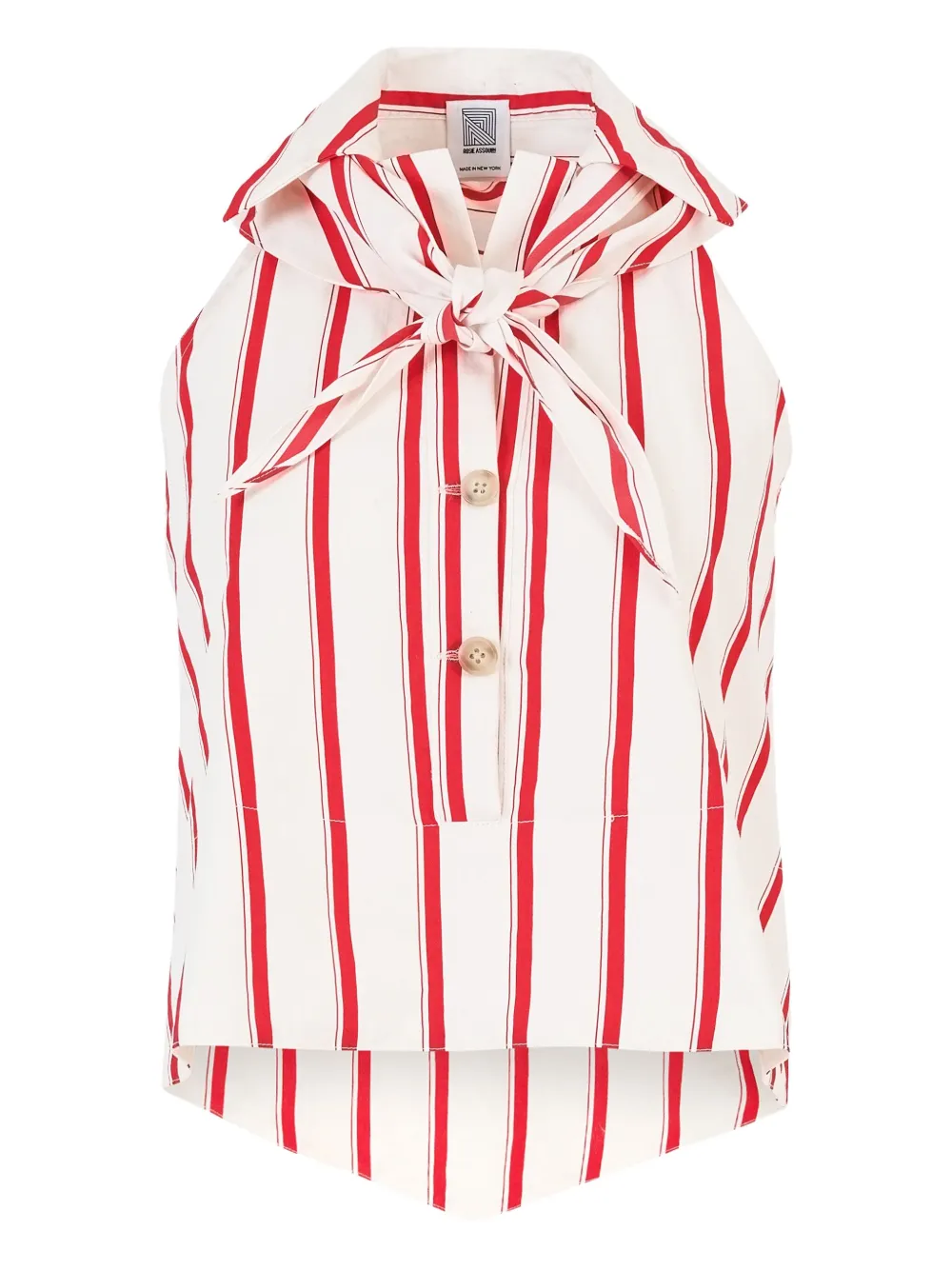 Топ Kerchief в полоску Rosie Assoulin, белый
Топ Kerchief в полоску Rosie Assoulin, белый