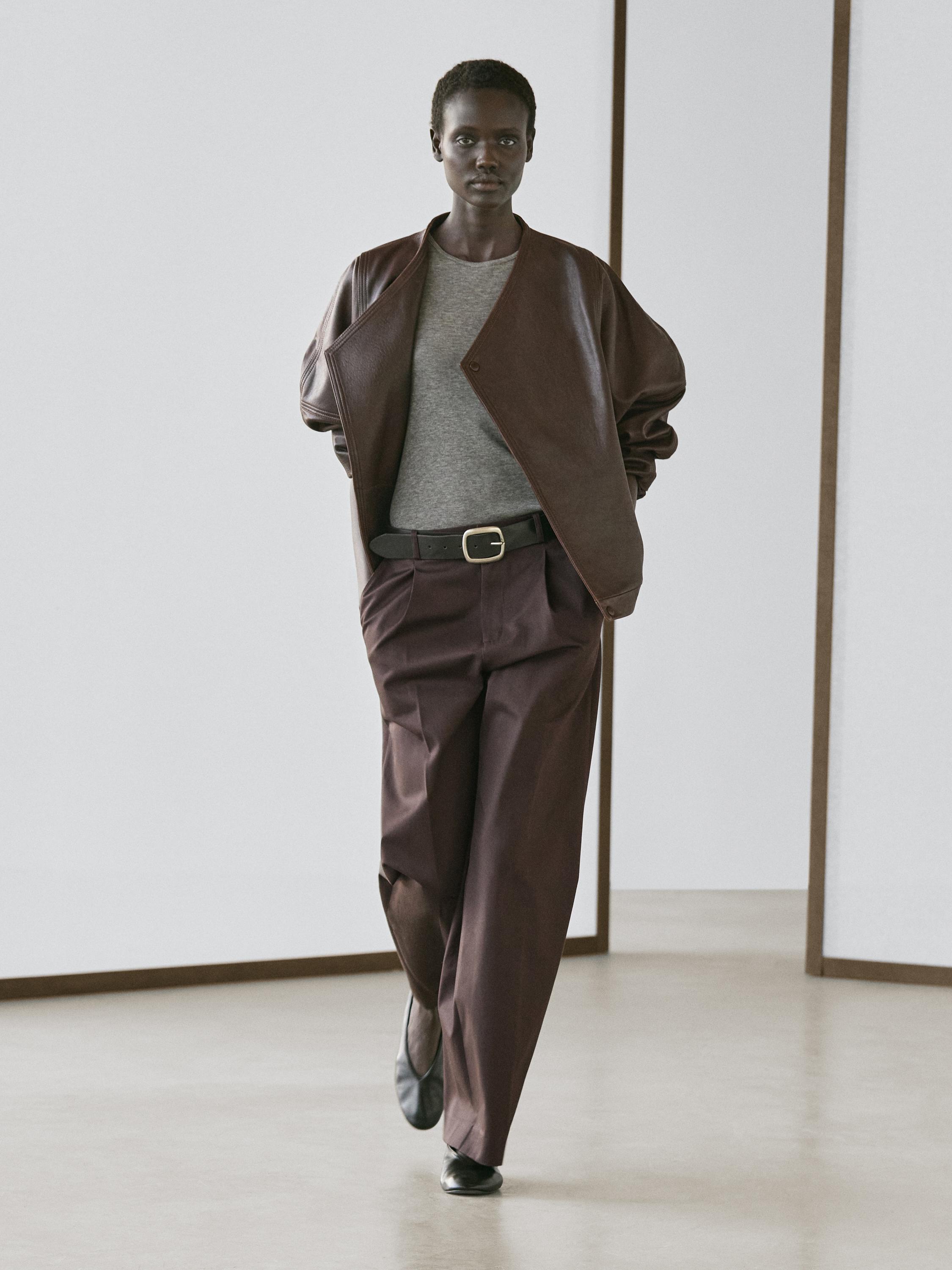 Хлопковые брюки с вытачками Massimo Dutti, chocolate
Хлопковые брюки с вытачками Massimo Dutti, chocolate