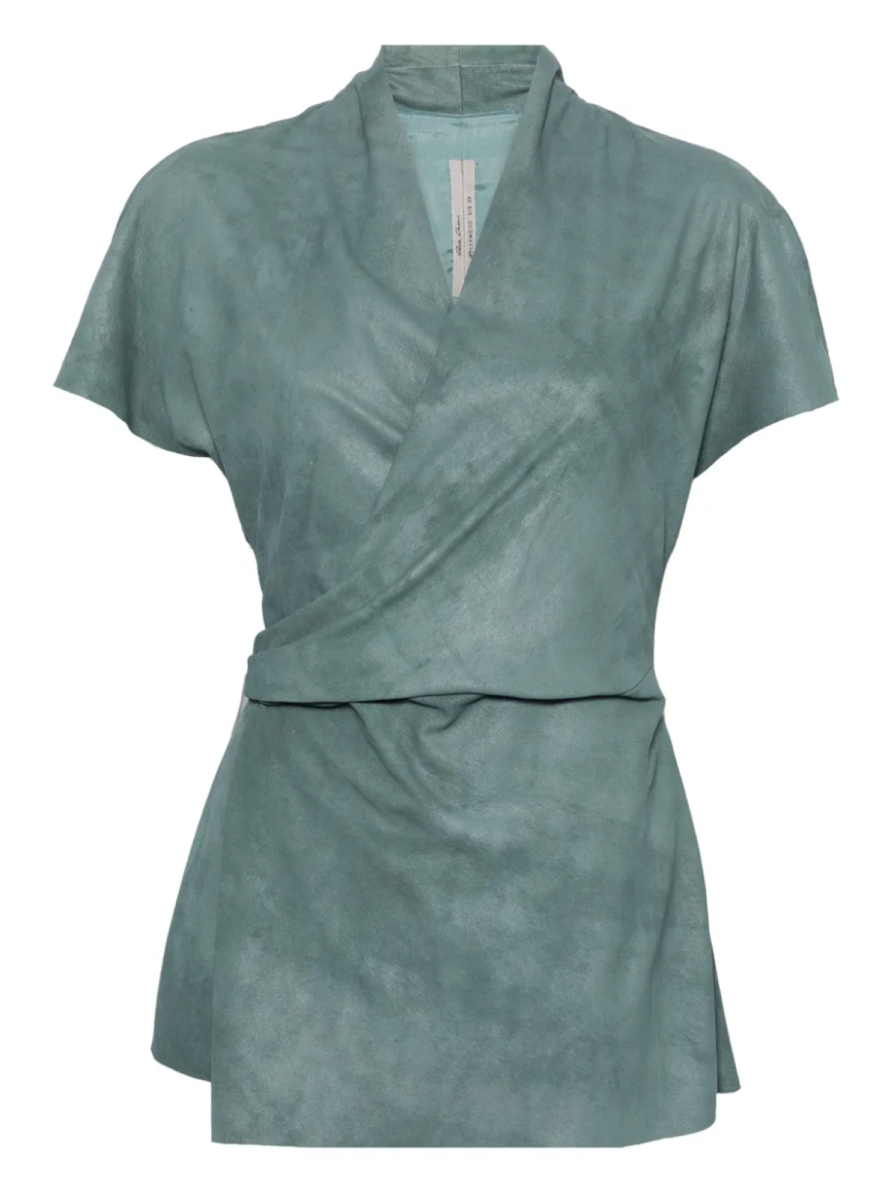 Кожаный топ Рика Оуэнса Rick Owens, зеленый
Кожаный топ Рика Оуэнса Rick Owens, зеленый