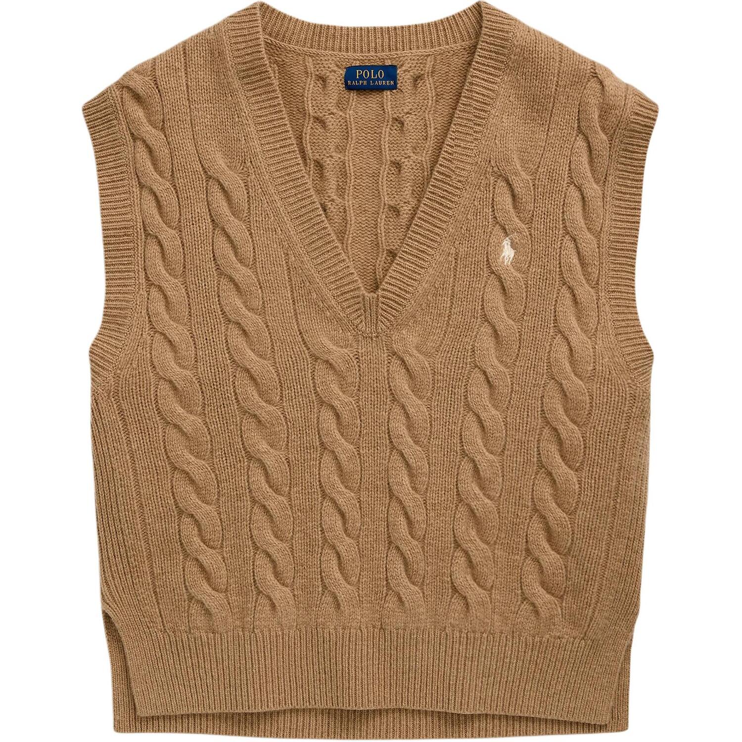 Вязаный жилет с v-образным вырезом и косой Polo Ralph Lauren, коричневый
Вязаный жилет с v-образным вырезом и косой Polo Ralph Lauren, коричневый