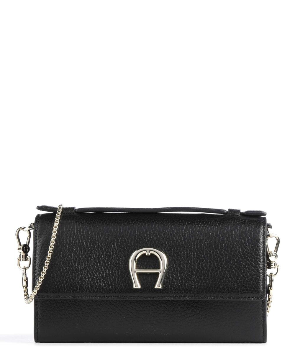 Модная сумка через плечо из зерненой яловой кожи Aigner, черный
Модная сумка через плечо из зерненой яловой кожи Aigner, черный