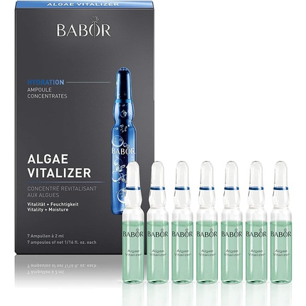 Концентраты сыворотки Algae Vitalizer Ampoule с гиалуроновой кислотой и планктоном Babor
Концентраты сыворотки Algae Vitalizer Ampoule с гиалуроновой кислотой и планктоном Babor