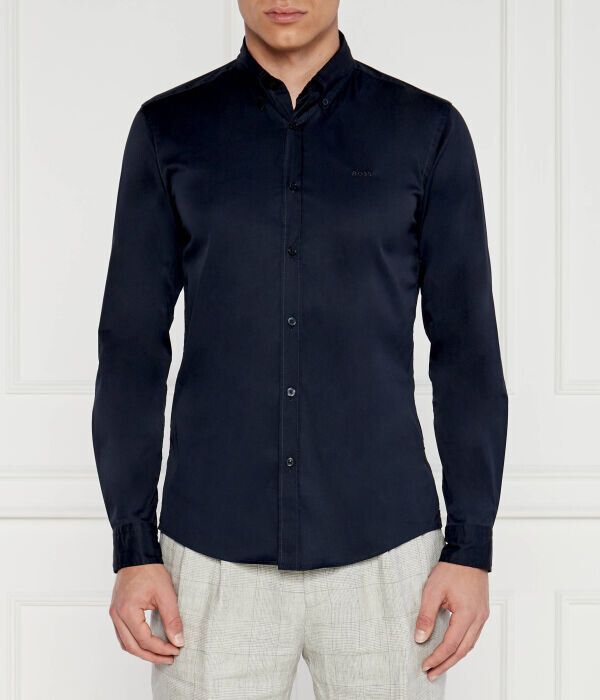 Рубашка мужская Boss облегающего кроя с отливом, синий
Рубашка мужская Boss облегающего кроя с отливом, синий