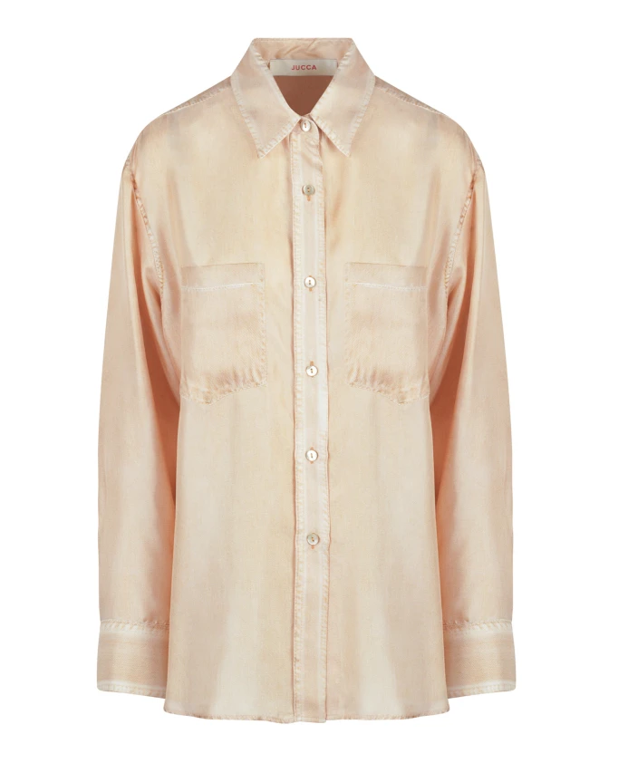Шелковая рубашка с эффектом джинсовой ткани Jucca, оранжевый
Шелковая рубашка с эффектом джинсовой ткани Jucca, оранжевый