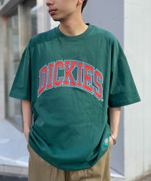 Футболка с коротким рукавом, колледж-аппликация Dickies, зеленый
Футболка с коротким рукавом, колледж-аппликация Dickies, зеленый