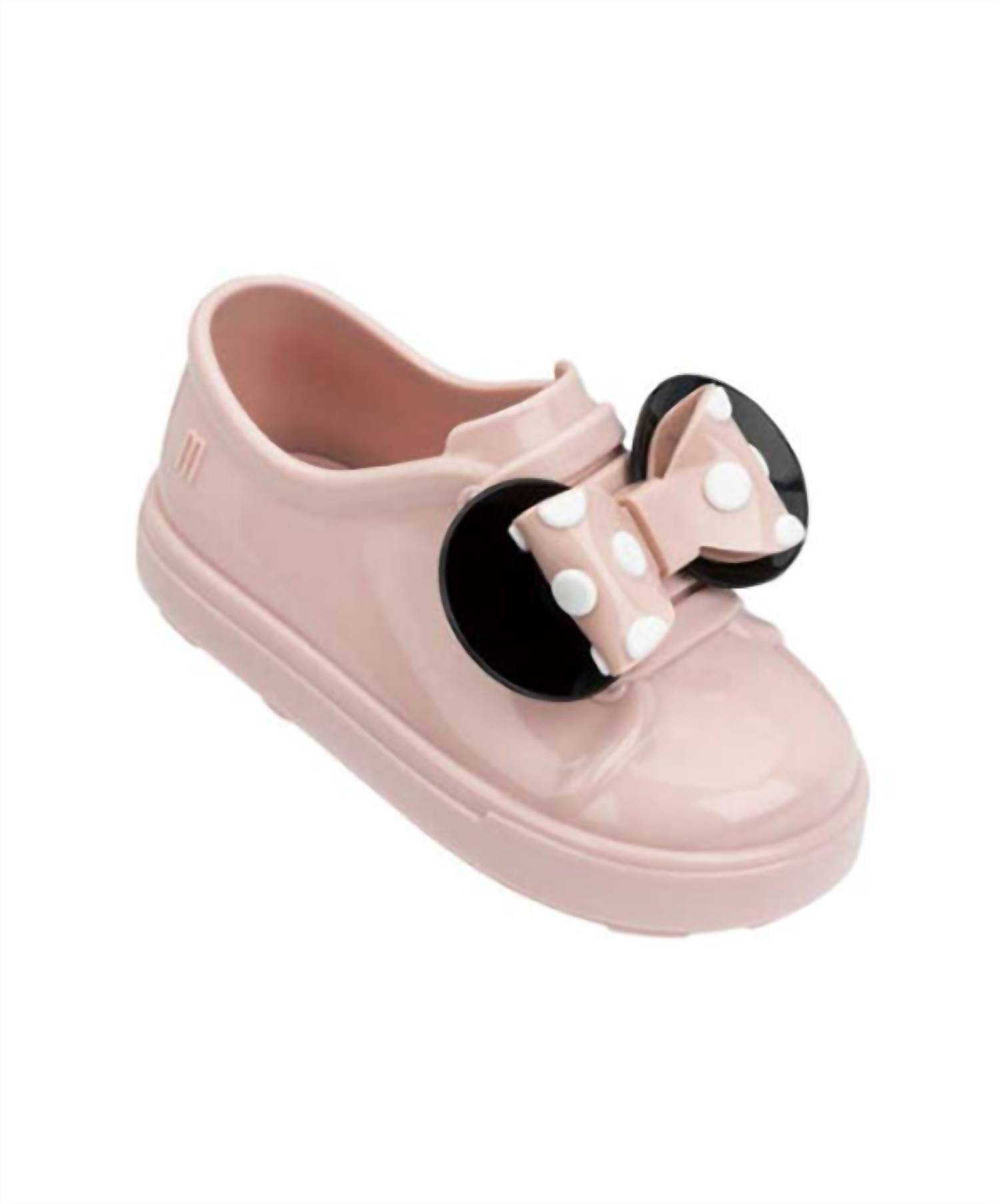 Туфли Mini Be для девочек в цвете Минни-Розовый/черный Mini Melissa 
Туфли Mini Be для девочек в цвете Минни-Розовый/черный Mini Melissa