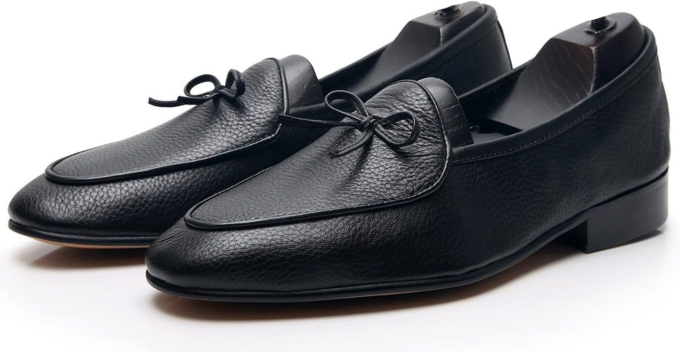 Мужские туфли Santimon, бельгийские лоферы, кожаные с бантом, слипоны, классические лоферы, формальные, для бизнеса, повседневные, для выпускного, свадьбы, с смокингом, черный
Мужские туфли Santimon, бельгийские лоферы, кожаные с бантом, слипоны, классические лоферы, формальные, для бизнеса, повседневные, для выпускного, свадьбы, с смокингом, черный